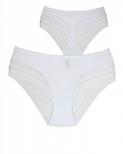 Женские бесшовные трусы слипы  (хлопок) ALINA 