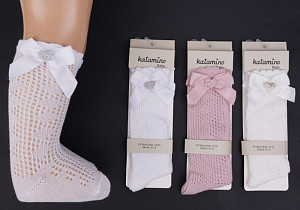 Ажурные гольфы с аксессуаром для девочки KATAMINO